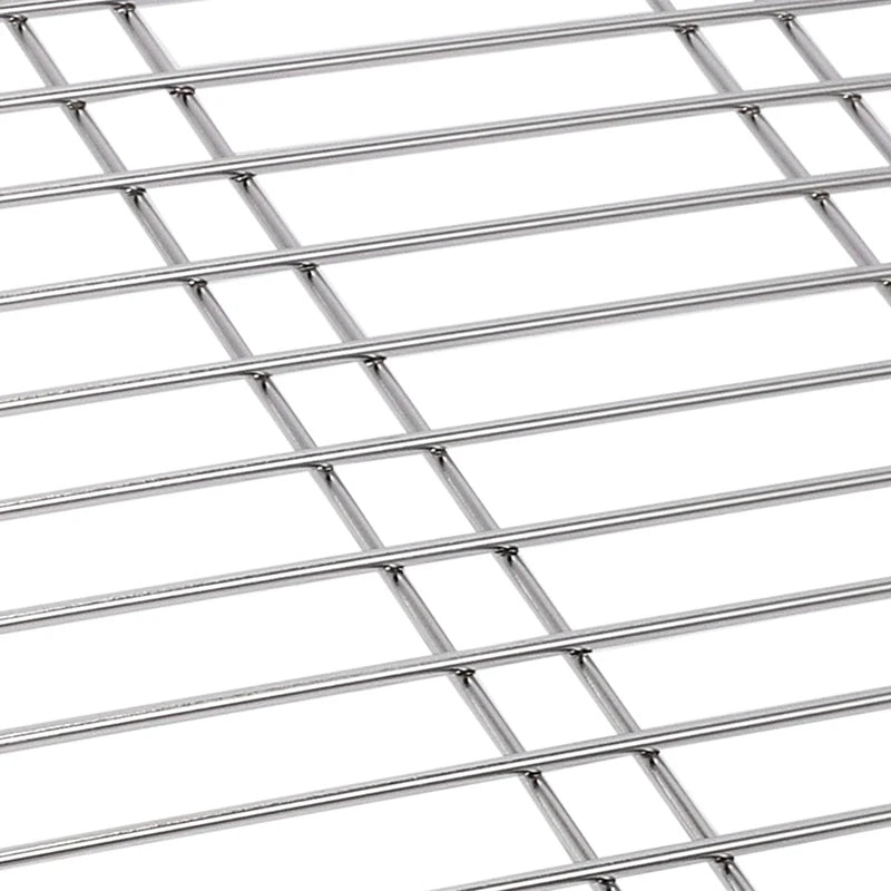 2X Stainless Steel Sink Drainer Rack Multifunctional Kitchen Fruit Vegetable Dish Drying Rack