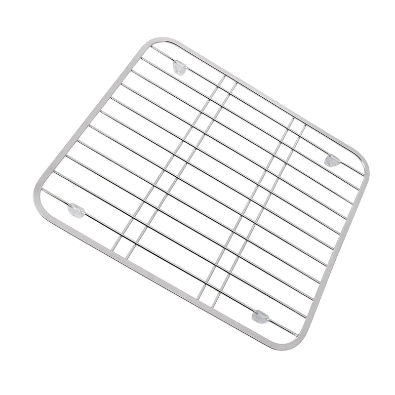 2X Stainless Steel Sink Drainer Rack Multifunctional Kitchen Fruit Vegetable Dish Drying Rack