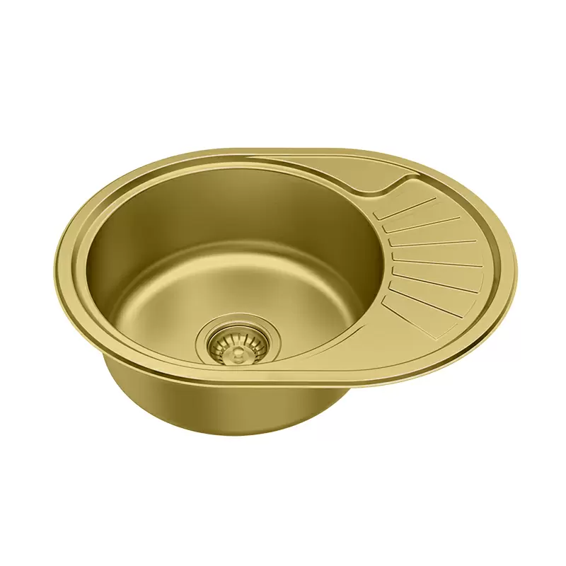 Durable Single Bowl Round Sinks for Kitchen Mounting