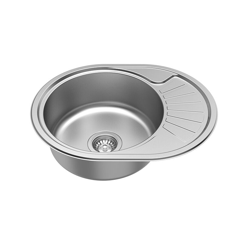 Durable Single Bowl Round Sinks for Kitchen Mounting