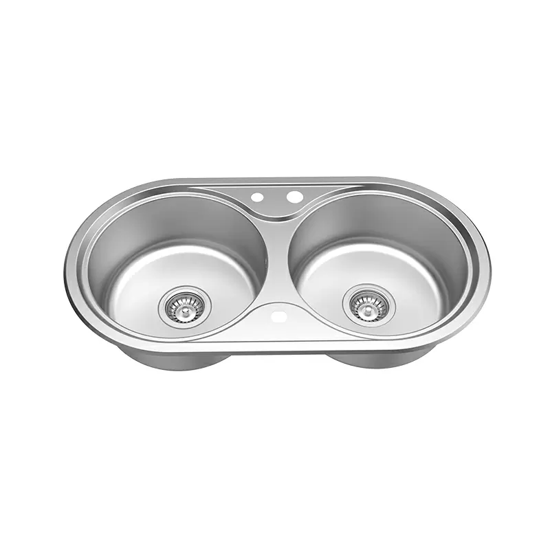 Wholesale Suppliers of Double Bowl Round Sink Kitchen Mount Sinks