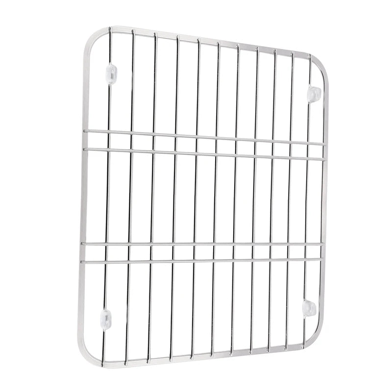 2X Stainless Steel Sink Drainer Rack Multifunctional Kitchen Fruit Vegetable Dish Drying Rack