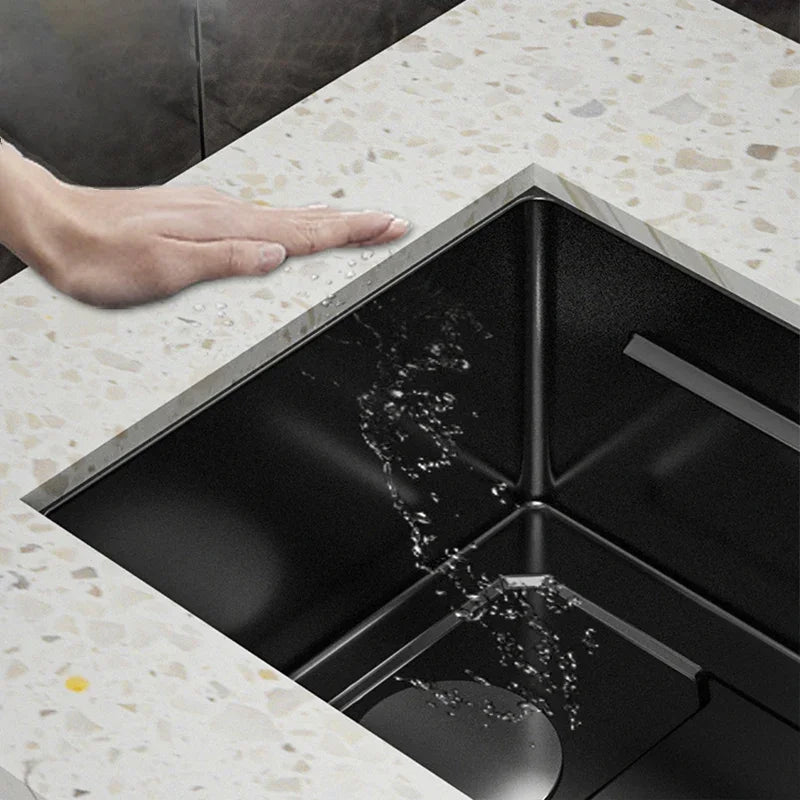 Nano Single Bowl Kitchen Sinks Kitchen Sink Undermount High-end Handmade for Kitchen Sink, Bar Sink or Outdoor Sink